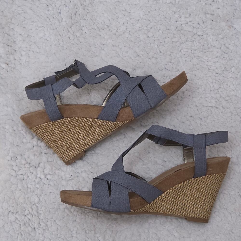 Aerosoles Women's Strappy Wedge Sandals Size 8.5
